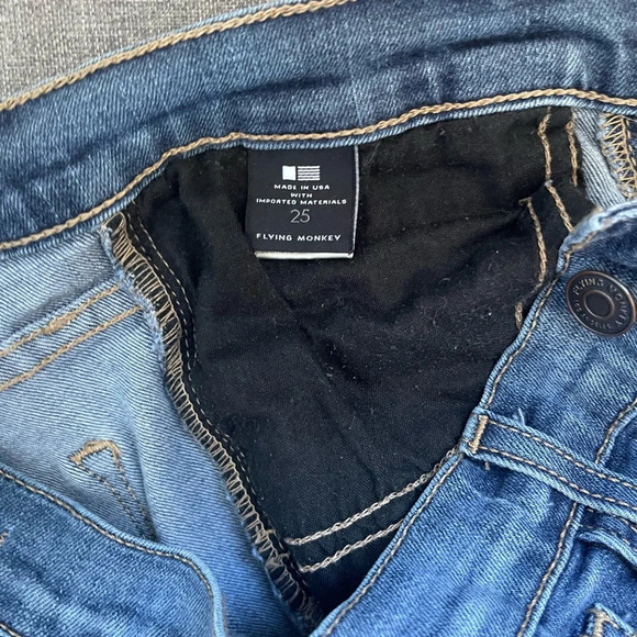 Flying Monkey Low Rise Skinny Jeans, size 25 - Picture 6 of 9